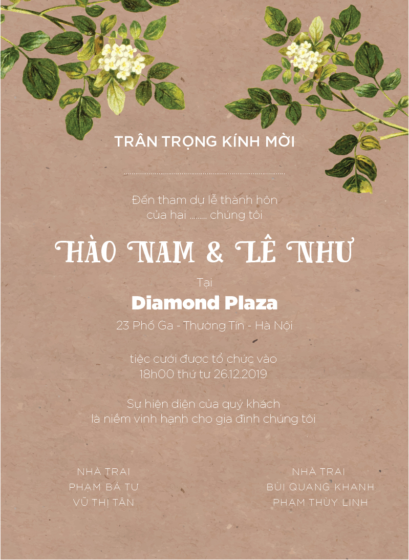 Thiệp cưới hiện đại Miền Bắc 13 x 18 J_3d